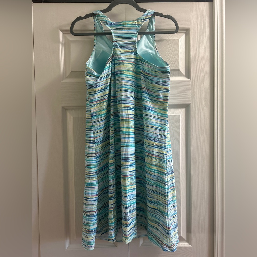Lands' End Athletic Dress Size 16 Multicolor Tank Built In Bra Racerback - Picture 2 of 10